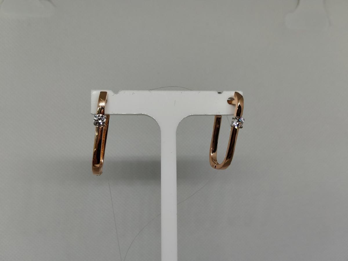 СЕРЬГИ С КАМНЕМ (Au 585)