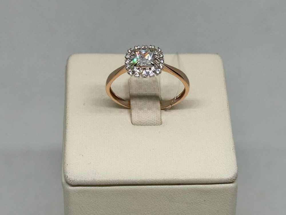 КОЛЬЦО С КАМНЯМИ (Au 585)