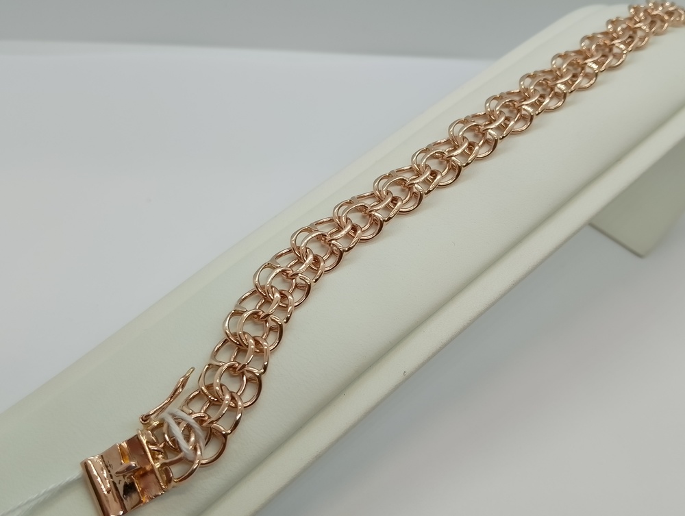 БЛБ585 БРАСЛЕТ ПОЛНОВЕСНЫЙ Бисмарк (Au 585)