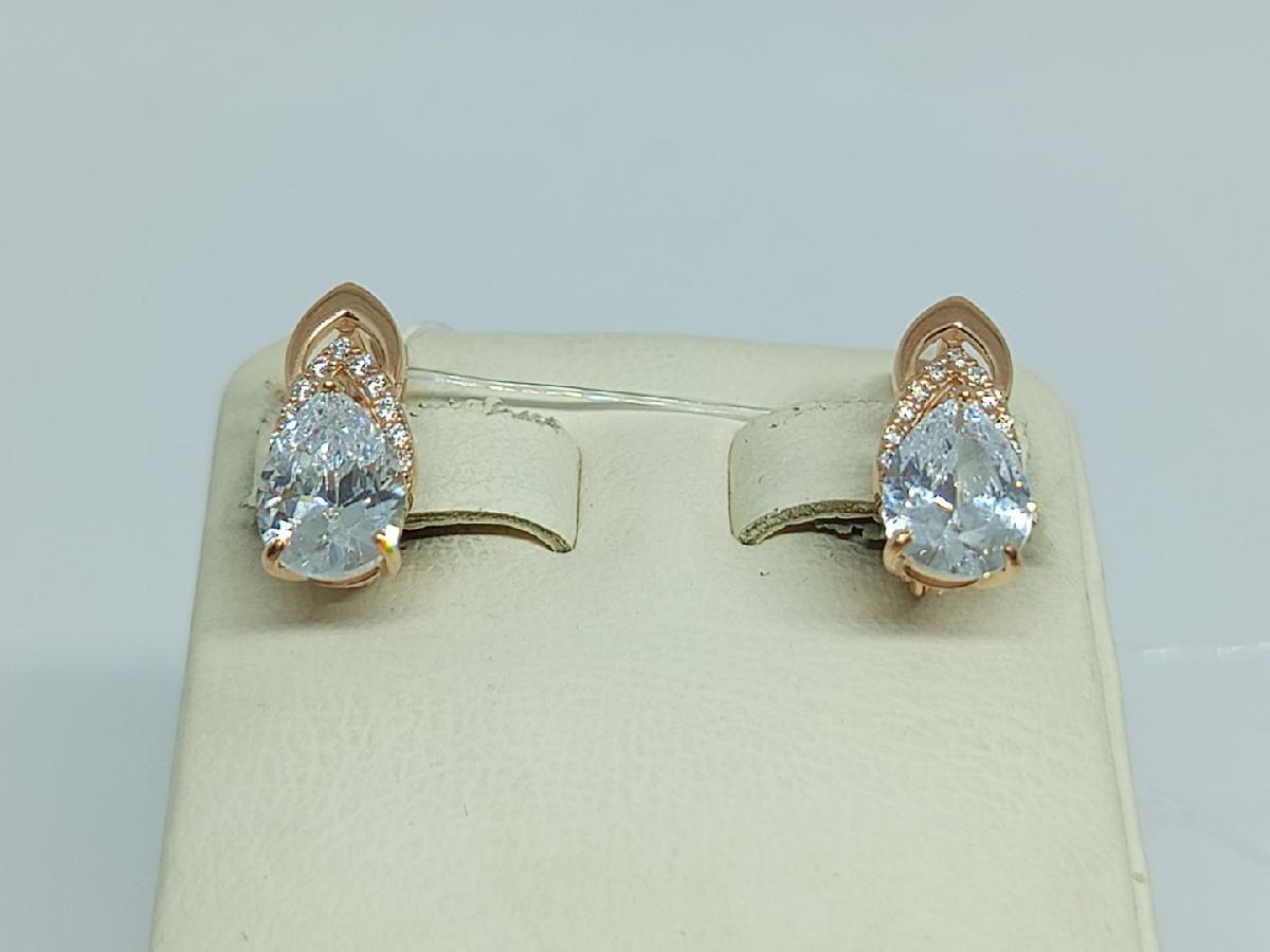 СЕРЬГИ С КАМНЯМИ (Au 585)