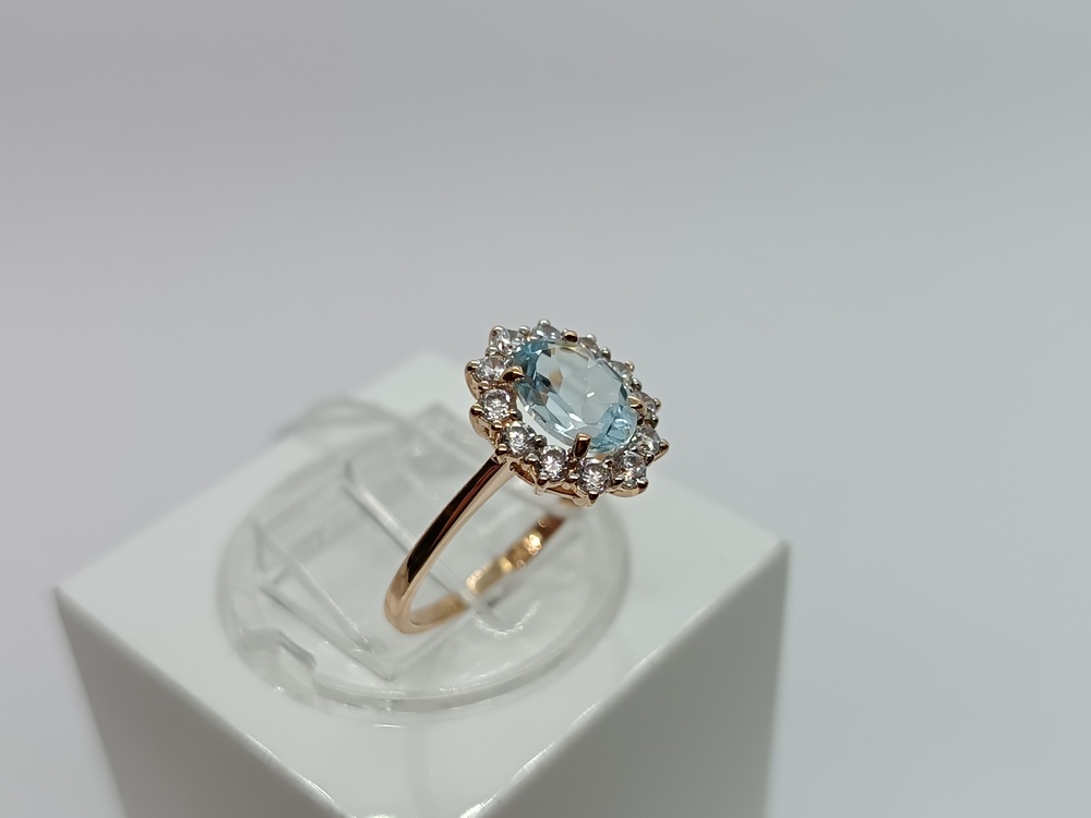 КОЛКМИ585 КОЛЬЦО С КАМНЯМИ (Au 585)