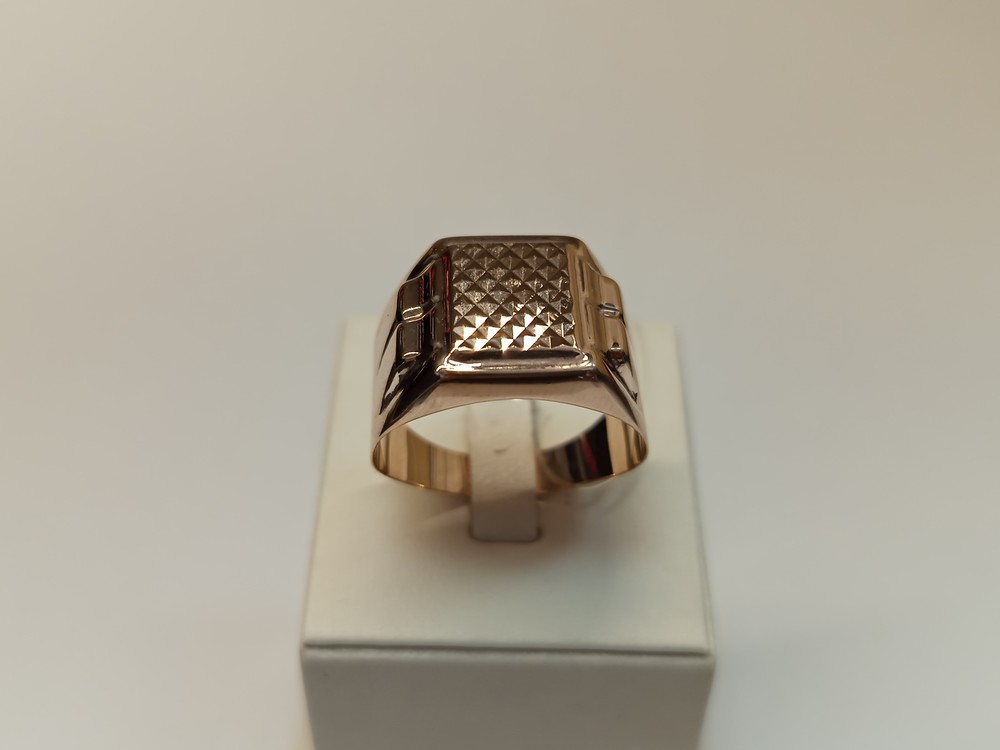 4142А-1 КОЛЬЦО ПЕЧАТКА без камня (Au 585) 4142А-1 КОЛЬЦО ПЕЧАТКА без камня (Au 585)