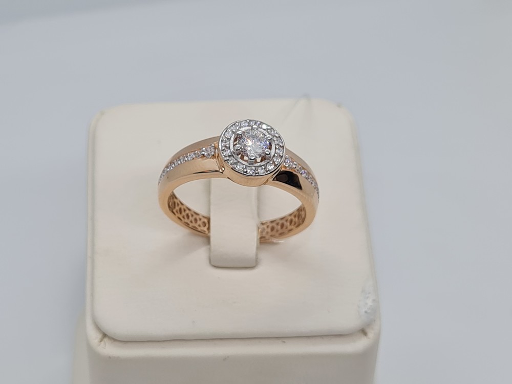 903381-1102 КОЛЬЦО С КАМНЯМИ (Au 585)