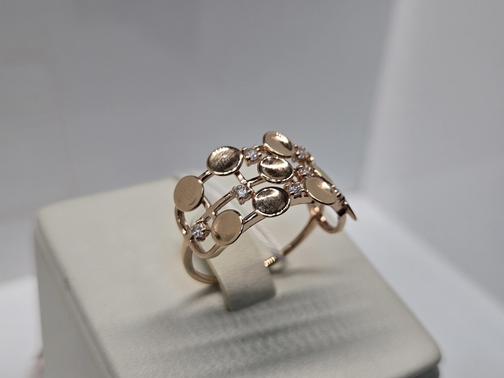 КОЛКМИ585 КОЛЬЦО С КАМНЯМИ (Au 585)