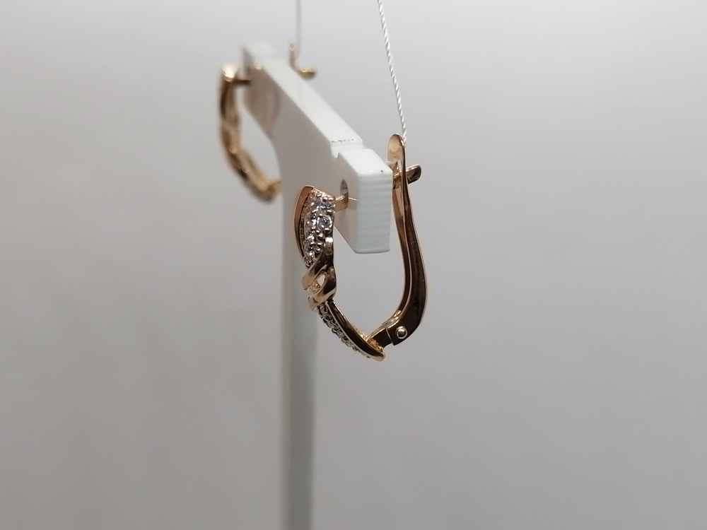 СКМИ585 СЕРЬГИ С КАМНЯМИ (Au 585)