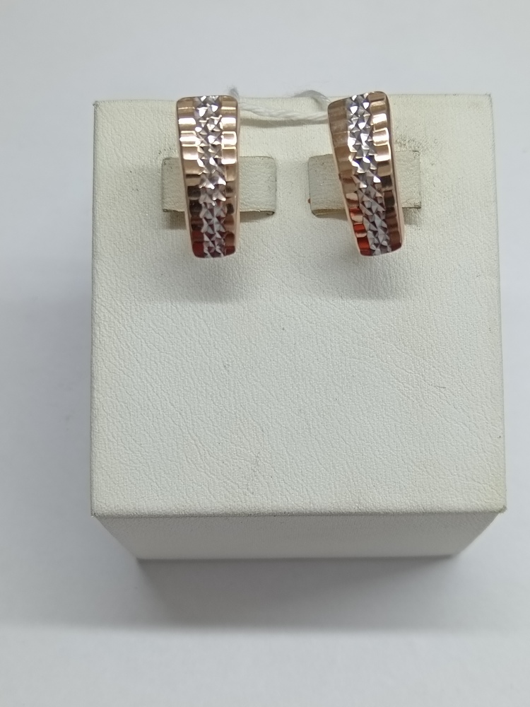 СБКМ585 СЕРЬГИ БЕЗ КАМНЯ (Au 585)