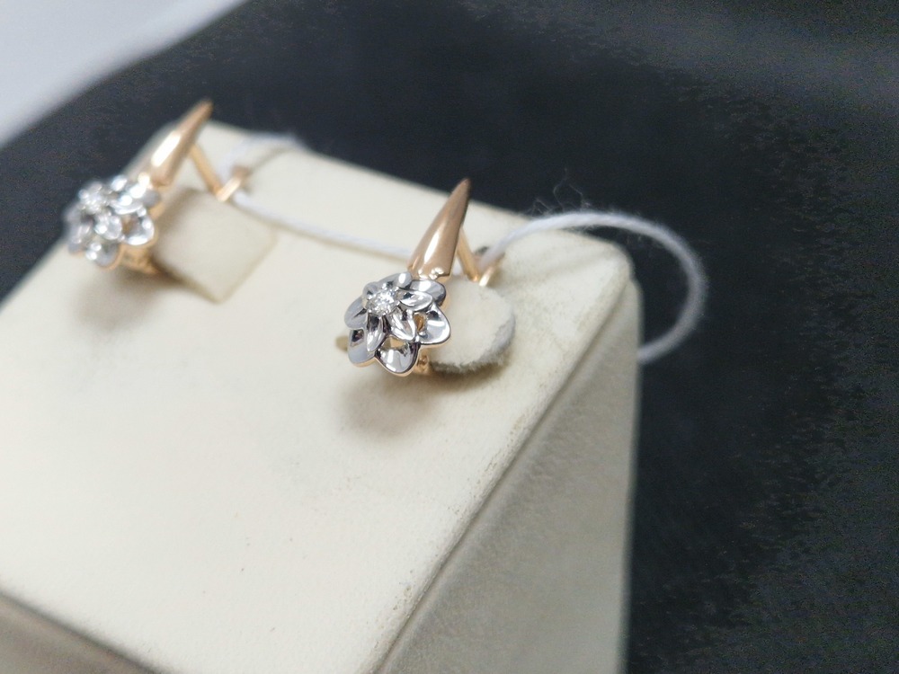 СЕРЬГИ БРИЛЛИАНТ (Au 585)