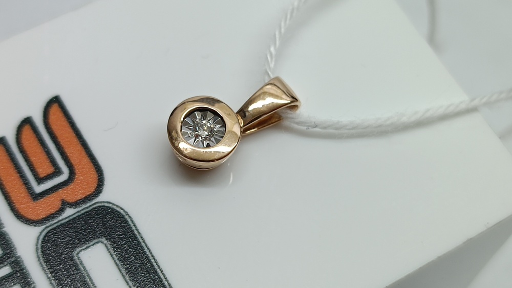 ПОДВЕСКА БРИЛЛИАНТ Au 585