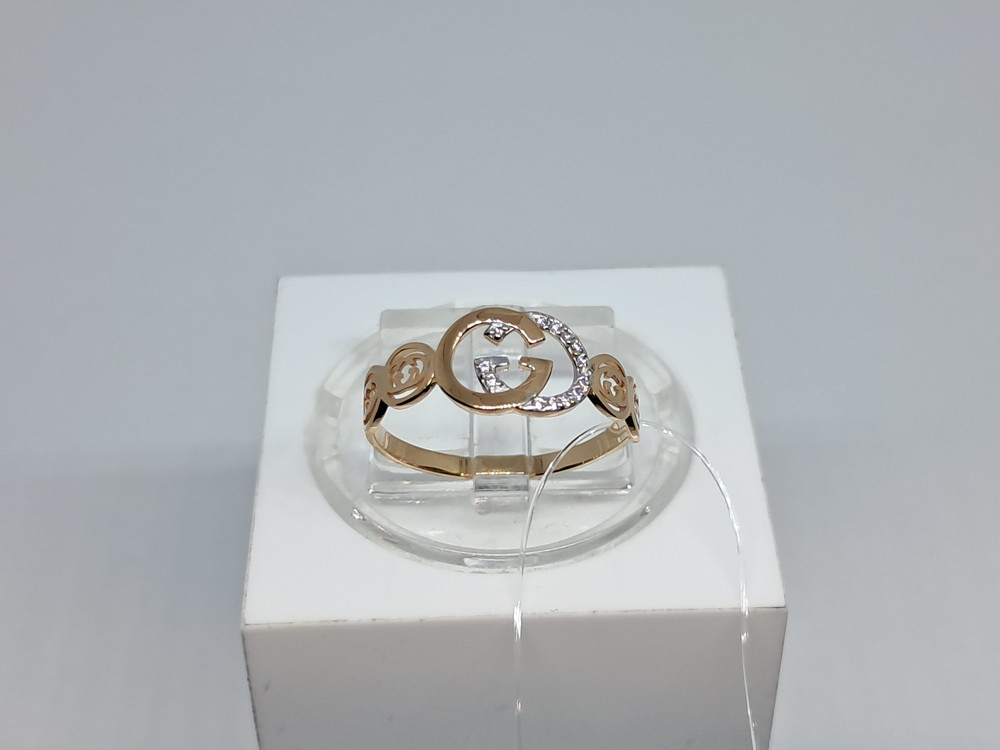 КОЛЬЦО С КАМНЯМИ (Au 585)