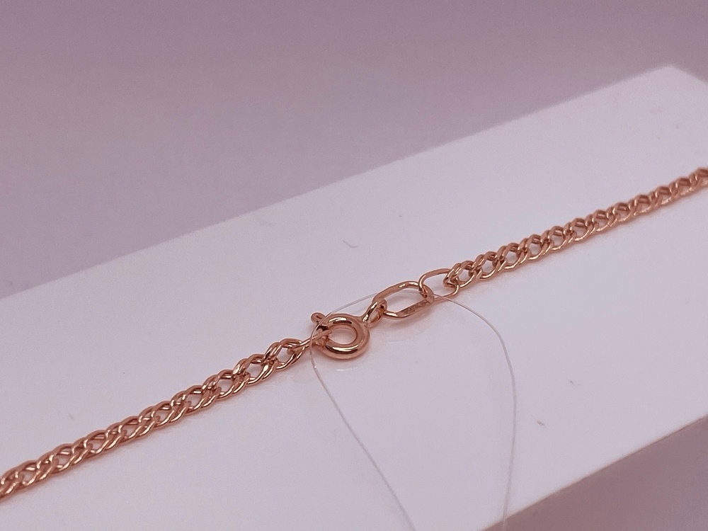 ЦЕПЬ ПУСТОТЕЛАЯ Ромб двойной (Au 585)