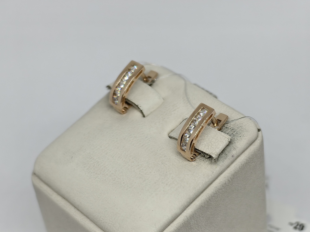 СЕРЬГИ С КАМНЯМИ (Au 585)