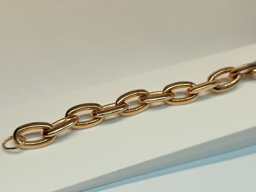 БРАСЛЕТ ПУСТОТЕЛЫЙ Якорное Au 585