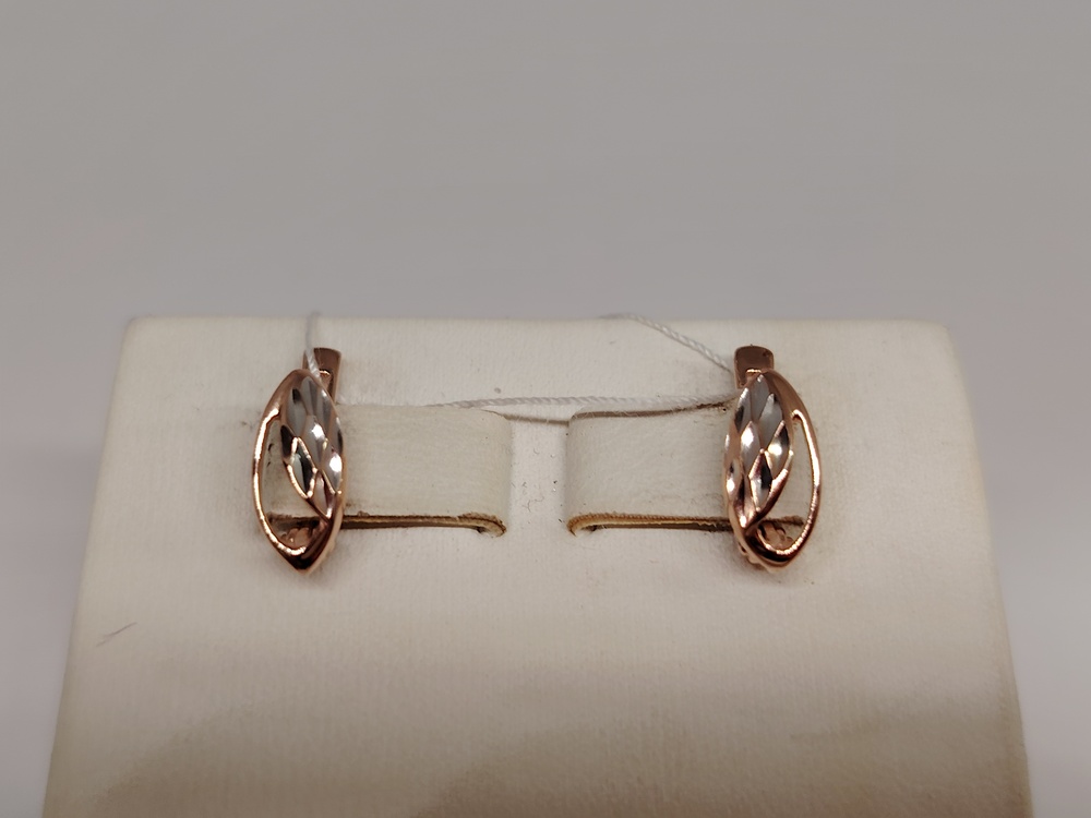 СЕРЬГИ БЕЗ КАМНЯ (Au 585)