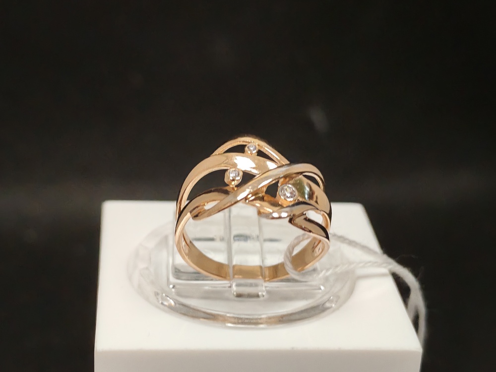 КОЛКМИ585 КОЛЬЦО С КАМНЯМИ (Au 585)