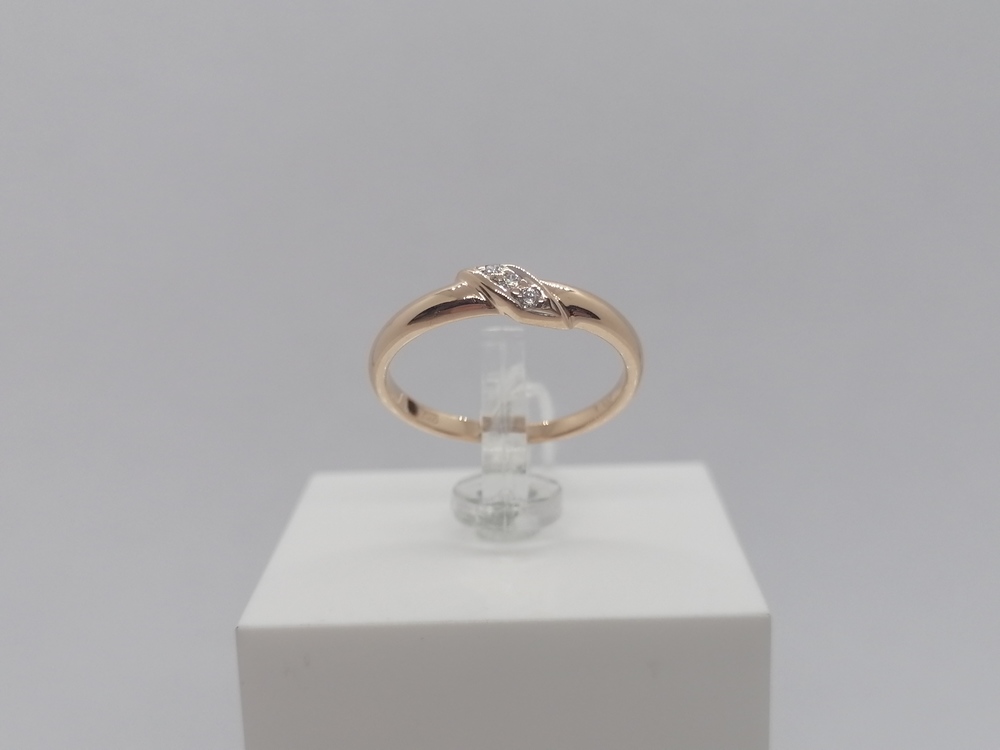 КОЛЬЦО С КАМНЯМИ (Au 585)