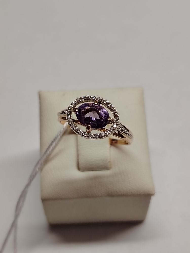 КОЛКМИ585 КОЛЬЦО С КАМНЯМИ (Au 585)