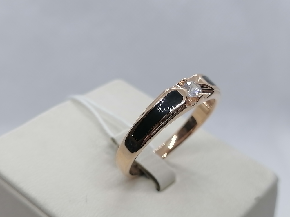 КОЛЬЦО С КАМНЯМИ (Au 585)