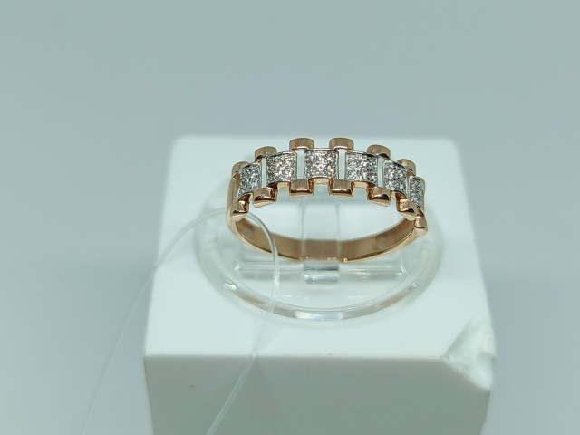 КОЛЬЦО С КАМНЯМИ (Au 585)