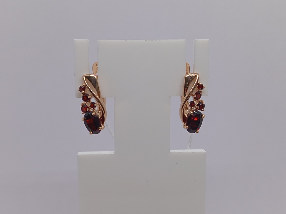 СКМИ585 СЕРЬГИ С КАМНЯМИ (Au 585)