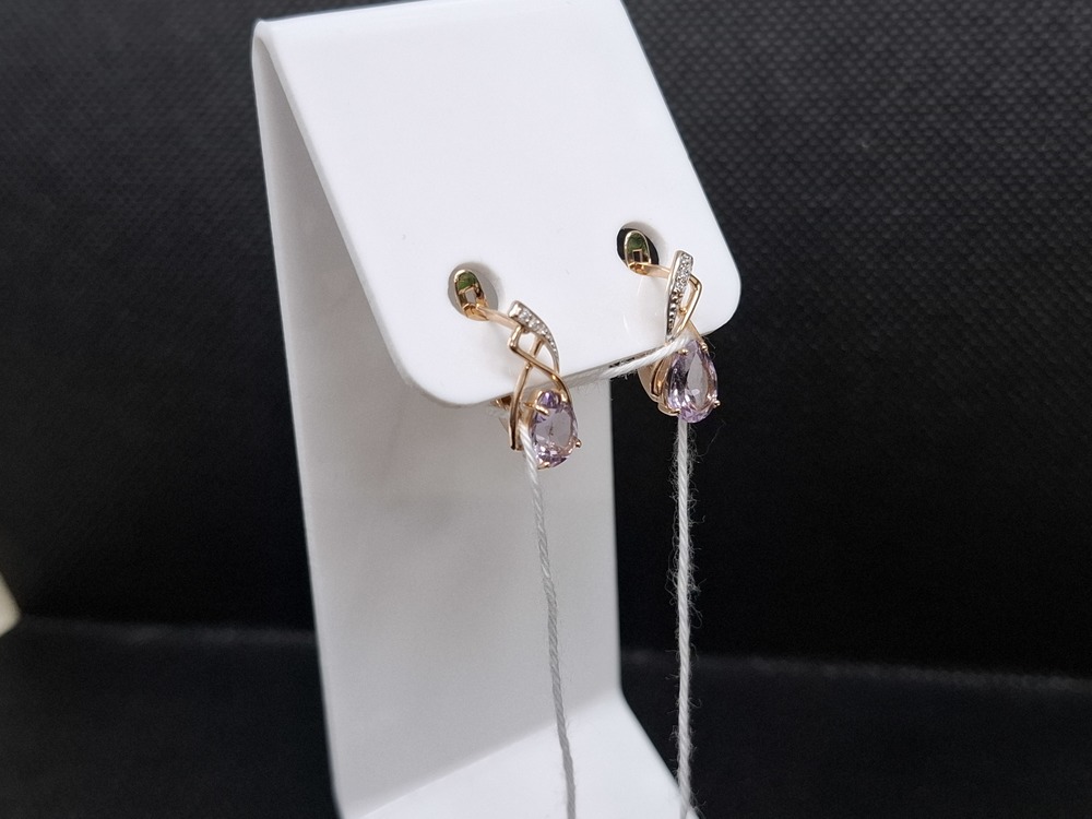 СЕРЬГИ С КАМНЯМИ (Au 585)