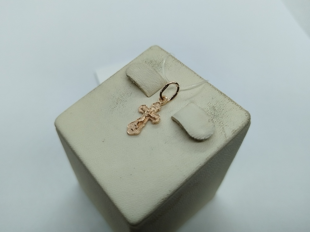 03-0191 ПОДВЕСКА КРЕСТ без камня (Au 585)