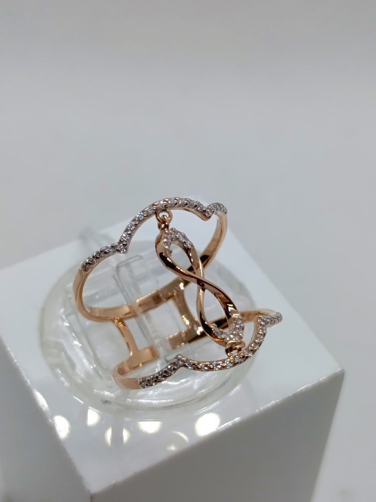 КОЛКМИ585 КОЛЬЦО С КАМНЯМИ (Au 585)