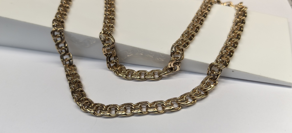 ЦЕПЬ ПОЛНОВЕСНАЯ Бисмарк (Au 585)