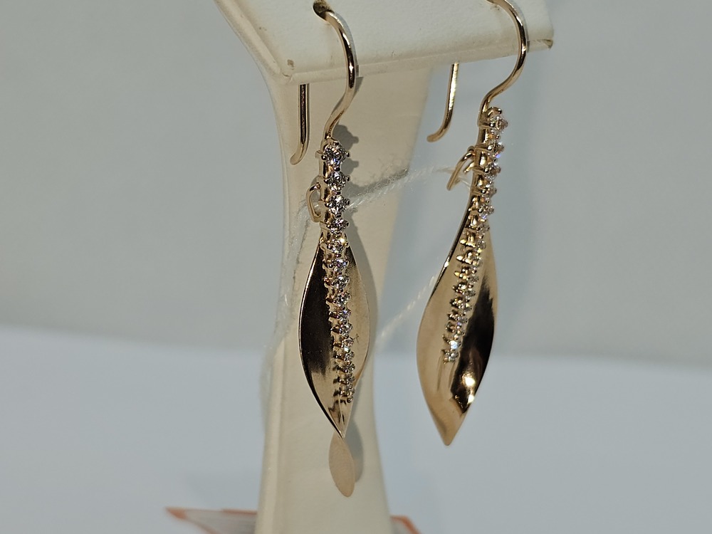 СКМИ585 СЕРЬГИ С КАМНЯМИ (Au 585)