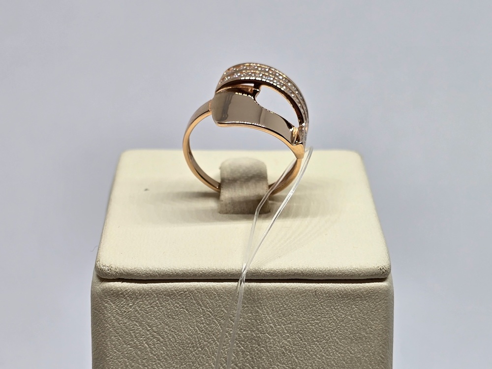 КОЛЬЦО С КАМНЯМИ (Au 585)