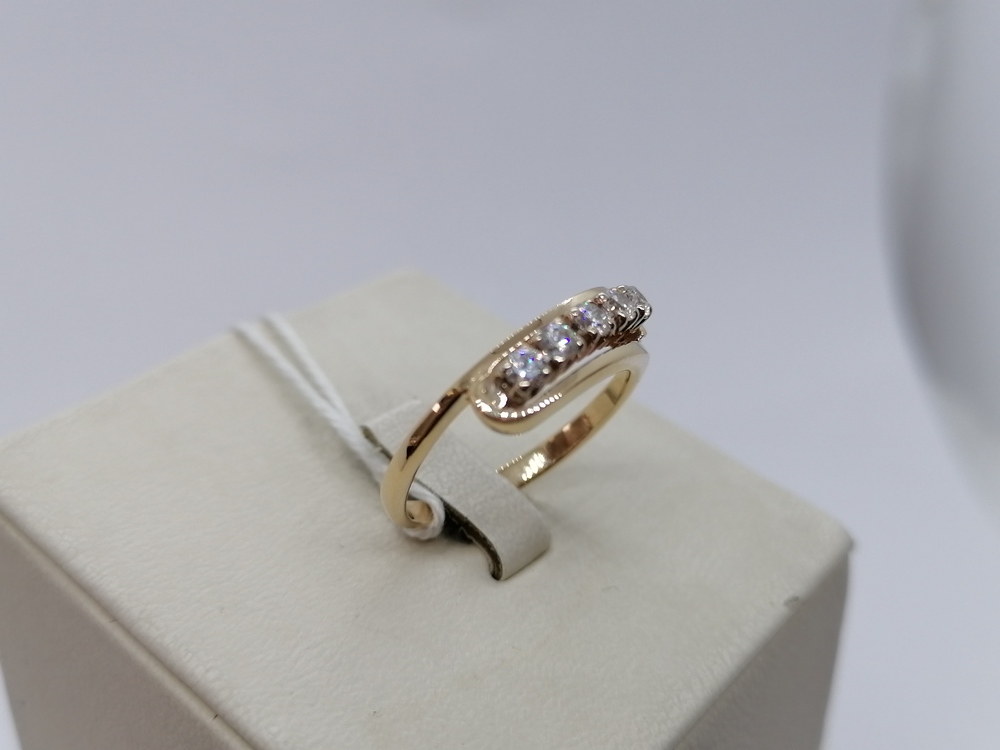 КОЛКМИ585 КОЛЬЦО С КАМНЯМИ (Au 585)