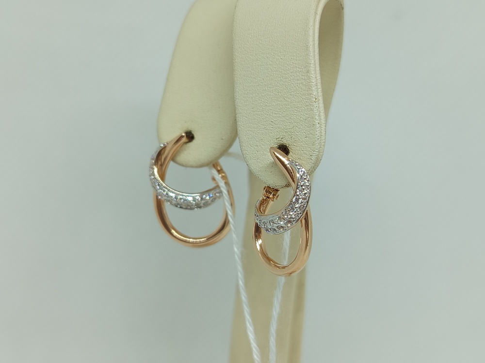 СКМИ585 СЕРЬГИ С КАМНЯМИ (Au 585)