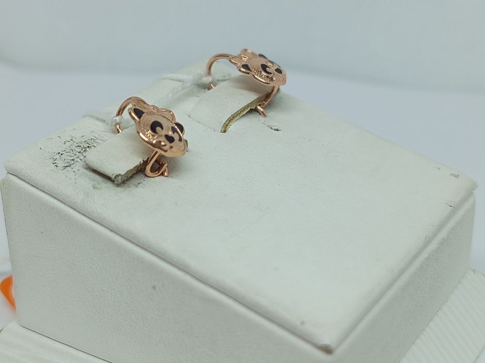 СКМИ585 СЕРЬГИ С КАМНЯМИ (Au 585)