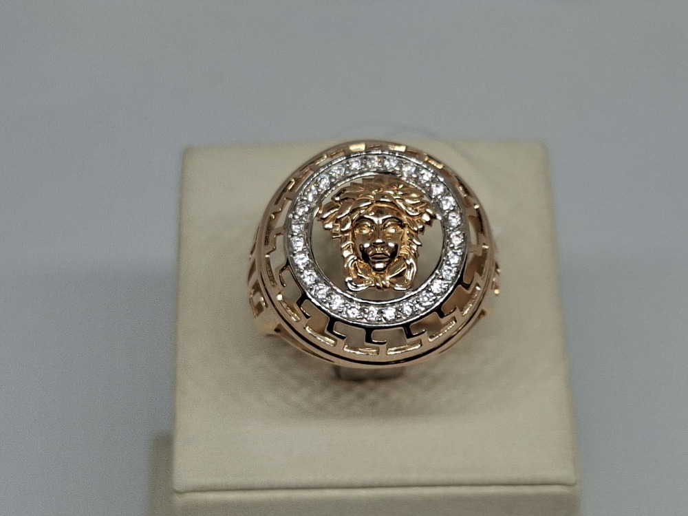 КОЛЬЦО С КАМНЯМИ (Au 585)