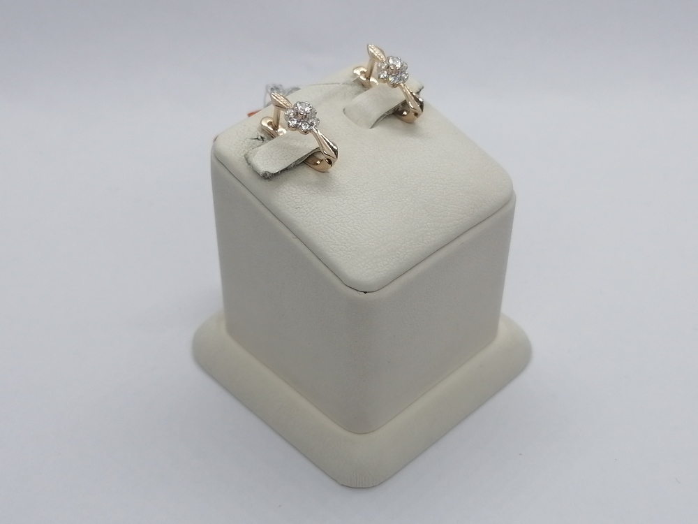 СКМИ585 СЕРЬГИ С КАМНЯМИ (Au 585)