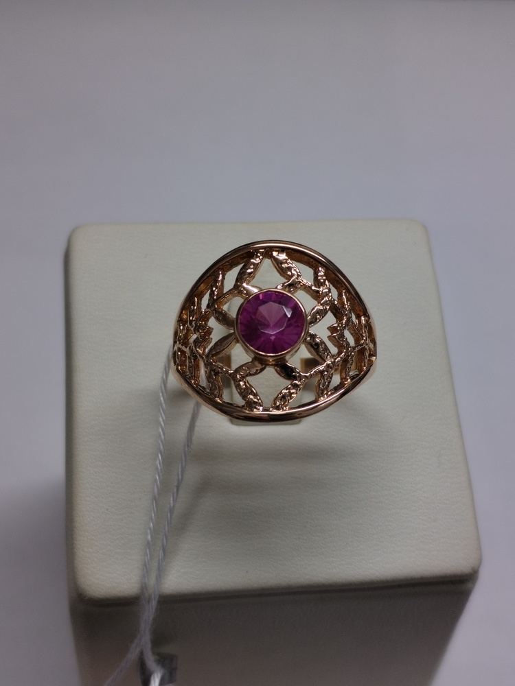 КОЛКМ583 КОЛЬЦО С КАМНЕМ (Au 583)