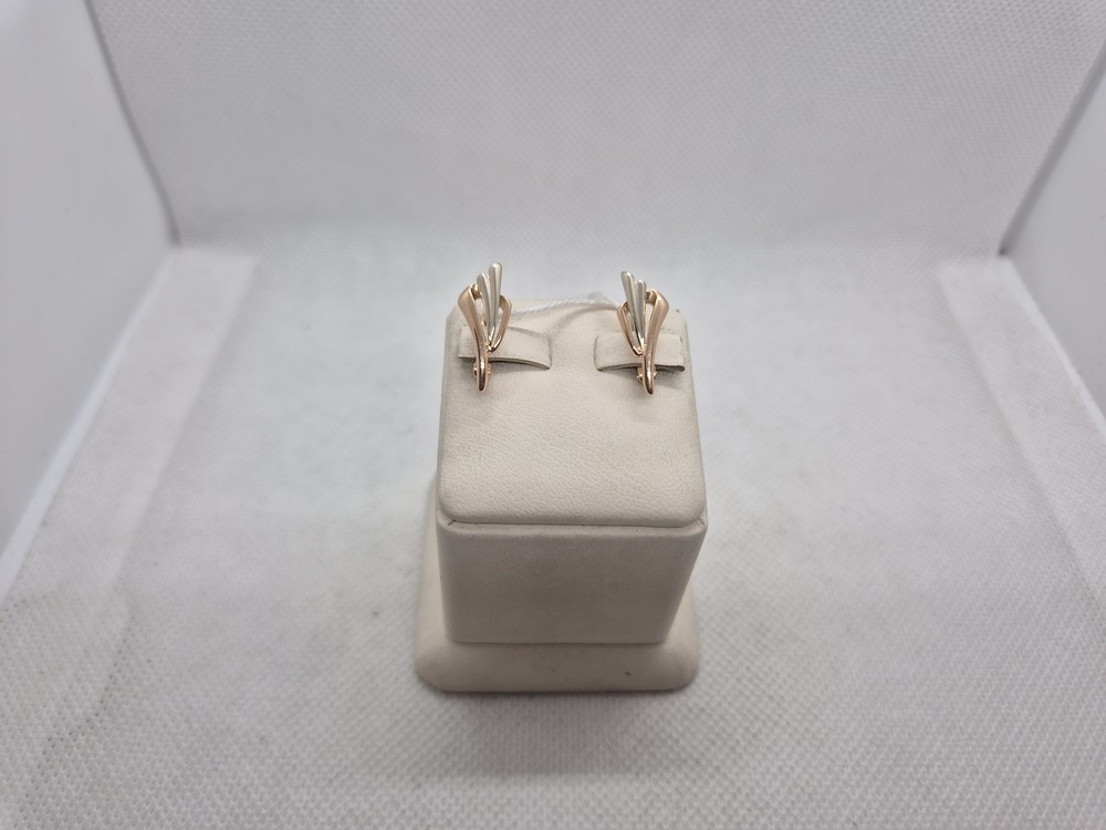 СБКМ585 СЕРЬГИ БЕЗ КАМНЯ (Au 585)