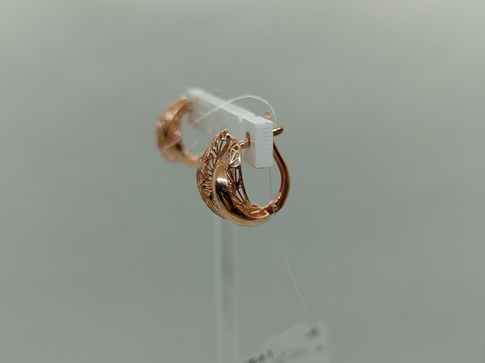 СЕРЬГИ БЕЗ КАМНЯ (Au 585)