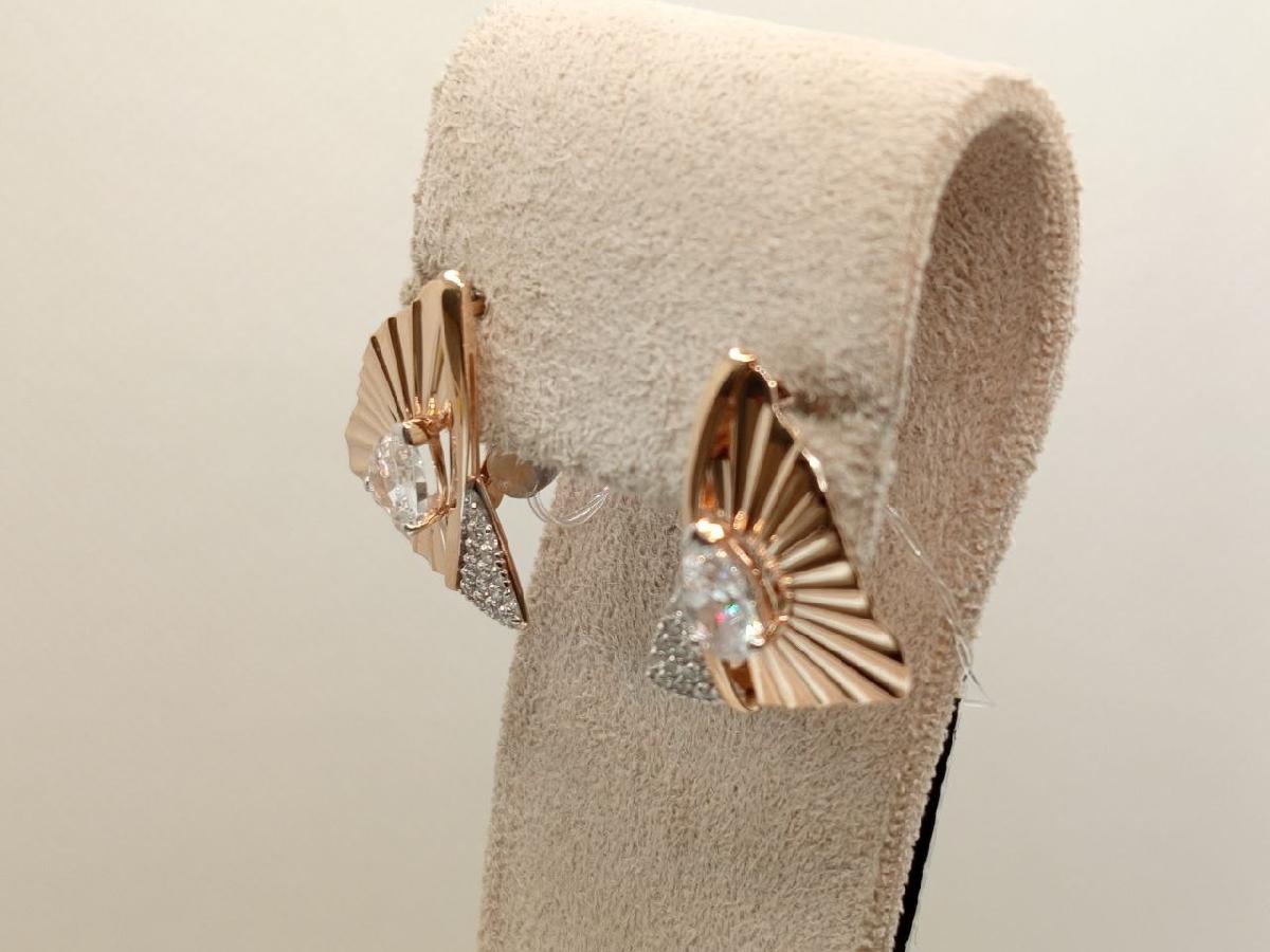 СЕРЬГИ С КАМНЯМИ (Au 585)