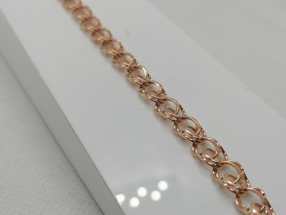 БЛБ585 БРАСЛЕТ ПОЛНОВЕСНЫЙ Бисмарк (Au 585)