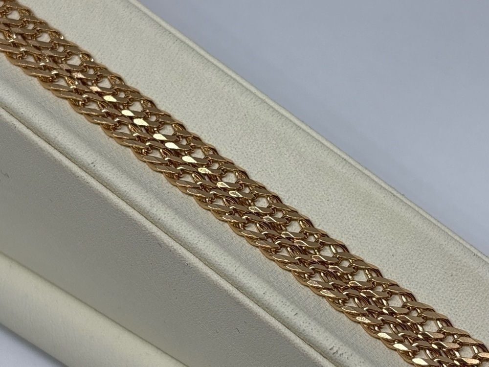 ЦЕПЬ ПОЛНОВЕСНАЯ Ромб двойной (Au 585)