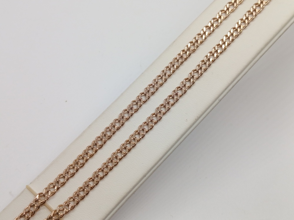 ЦЕПЬ ПУСТОТЕЛАЯ Ромб двойной (Au 585)