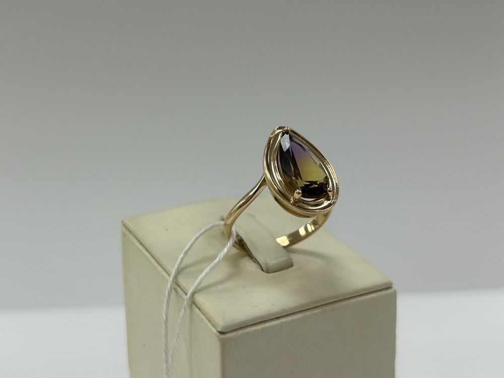 КОЛКМ585 КОЛЬЦО С КАМНЕМ (Au 585)