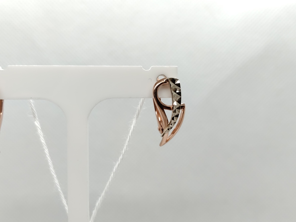 СБКМ585 СЕРЬГИ БЕЗ КАМНЯ (Au 585)