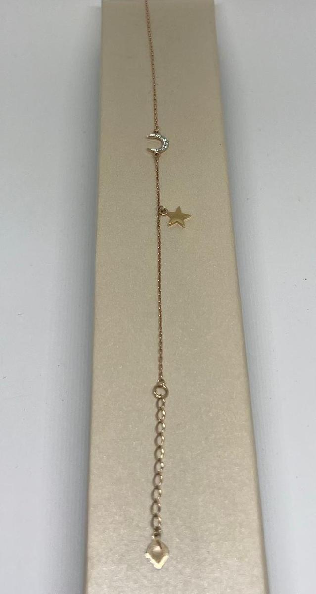 Б585 БРАСЛЕТ С КАМНЯМИ (Au 585)