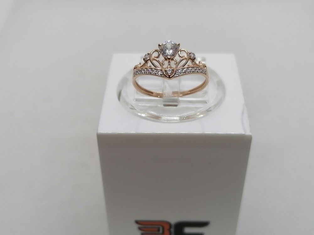 КОЛКМИ585 КОЛЬЦО С КАМНЯМИ (Au 585)