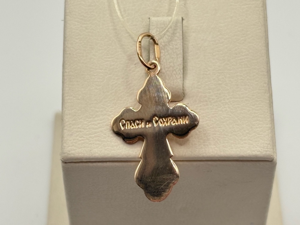 20-0252 ПОДВЕСКА КРЕСТ без камня (Au 585)