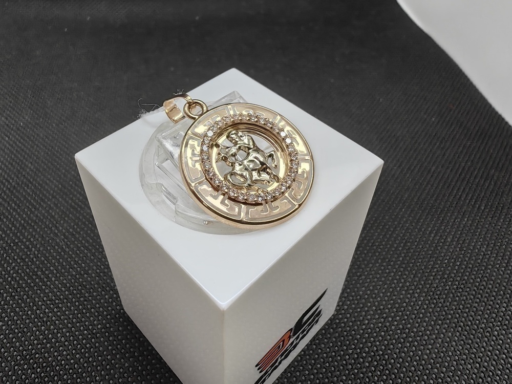 КрСВП/стр/Ф ПОДВЕСКА ЗНАК ЗОДИАКА СТРЕЛЕЦ (Au 585)