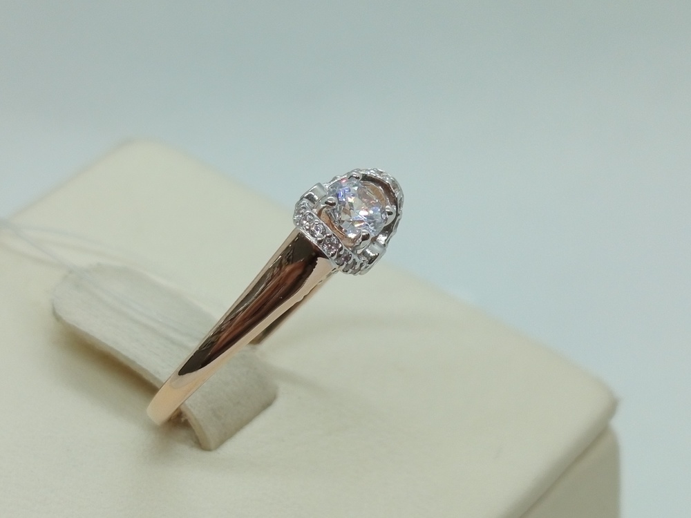 КОЛЬЦО С КАМНЯМИ (Au 585)