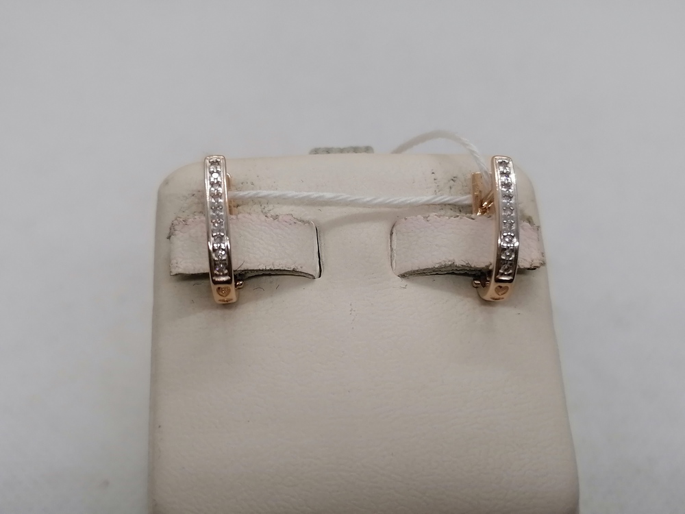 СКМИ585 СЕРЬГИ С КАМНЯМИ (Au 585)