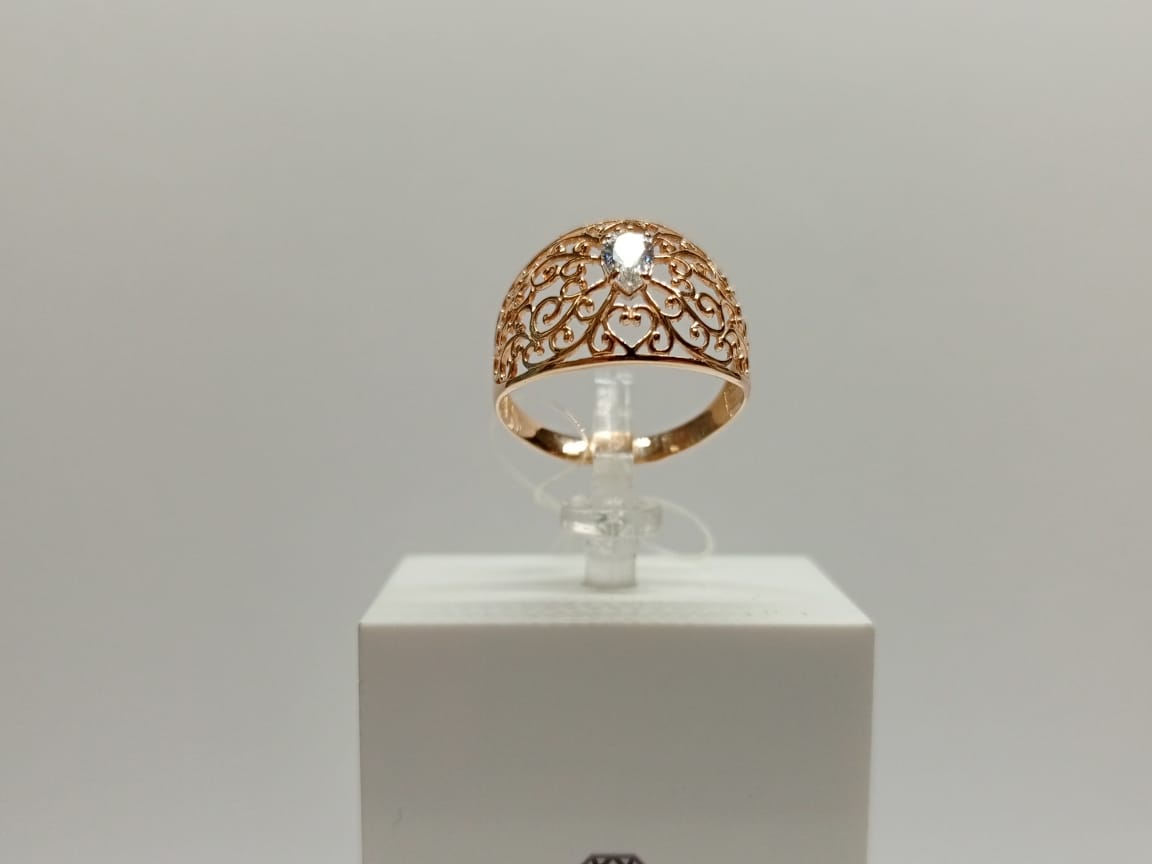 11086 КОЛЬЦО С КАМНЕМ (Au 585)